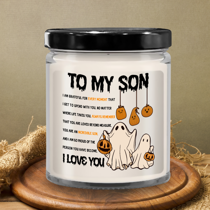 Halloween Candle - To My Son: An Incredible Son!