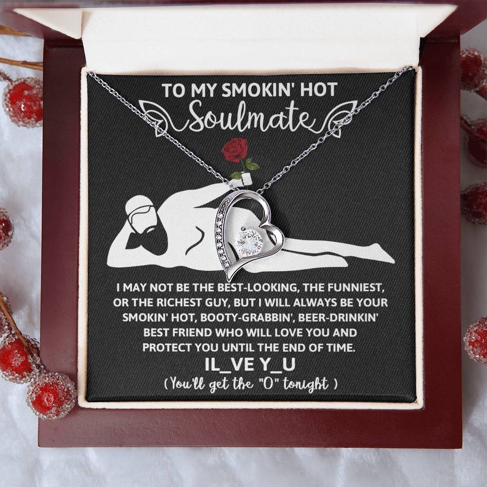 Funny Naughty Message To My Hot Smoking Soulmate Necklace Women Men Anniversary Valentine To Wife From Husband Birthday Gift Ideas Wedding New Baby