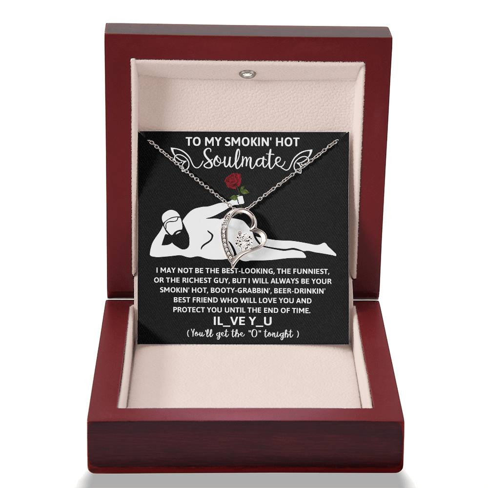 Funny Naughty Message To My Hot Smoking Soulmate Necklace Women Men Anniversary Valentine To Wife From Husband Birthday Gift Ideas Wedding New Baby