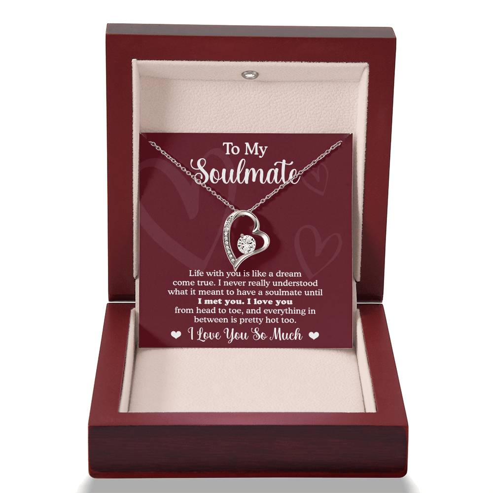 Forever Necklace for My Soulmate Gifts for Women Men, Anniversary Valentine Gift for Soulmate, Necklace For Wife From Husband, Soulmate Gifts, Birthday Gifts For Wife, Birthday Gifts For Soulmate, Wife Birthday Gift Ideas, Wedding, New Baby