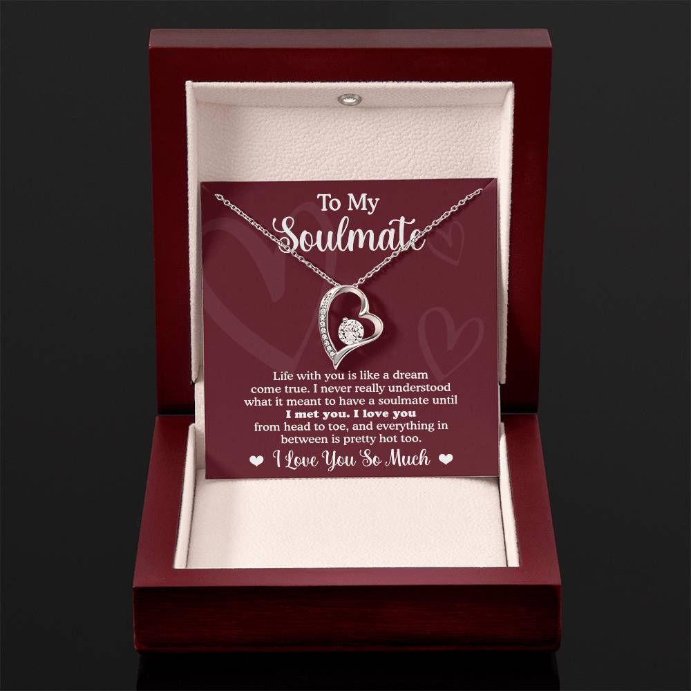 Forever Necklace for My Soulmate Gifts for Women Men, Anniversary Valentine Gift for Soulmate, Necklace For Wife From Husband, Soulmate Gifts, Birthday Gifts For Wife, Birthday Gifts For Soulmate, Wife Birthday Gift Ideas, Wedding, New Baby