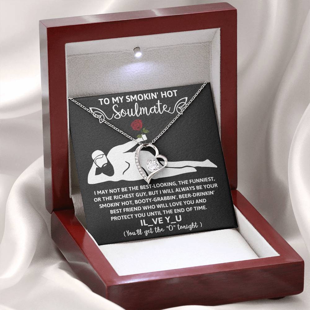 Funny Naughty Message To My Hot Smoking Soulmate Necklace Women Men Anniversary Valentine To Wife From Husband Birthday Gift Ideas Wedding New Baby