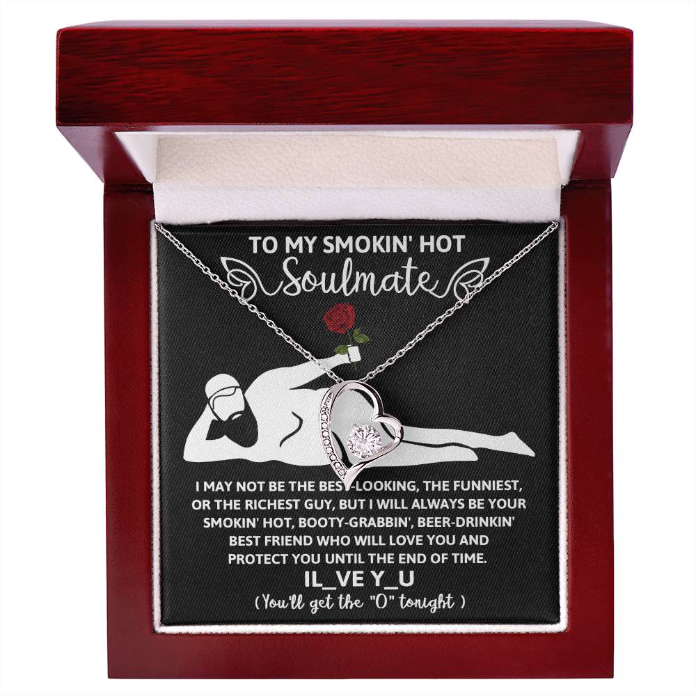 Funny Naughty Message To My Hot Smoking Soulmate Necklace Women Men Anniversary Valentine To Wife From Husband Birthday Gift Ideas Wedding New Baby