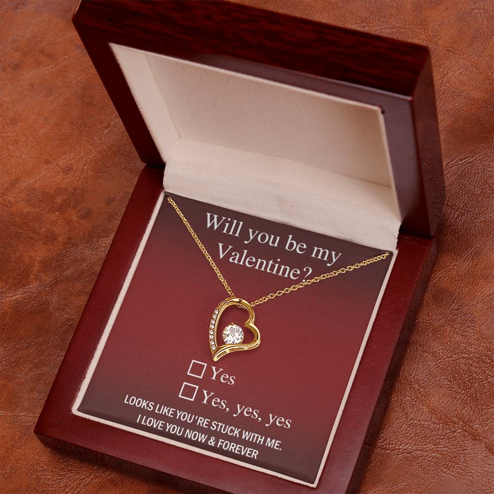 Be My Valentine? Forever Necklace for My Soulmate, Gifts for Women Men, Anniversary Valentine's Gift for Soulmate, Necklace For Wife From Husband, Birthday Gifts For Wife, Birthday Gifts For Soulmate, Wife Birthday Gift Ideas, Wedding, New Baby