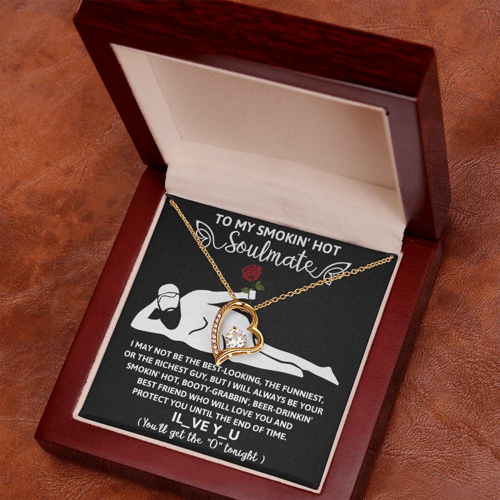 Funny Naughty Message To My Hot Smoking Soulmate Necklace Women Men Anniversary Valentine To Wife From Husband Birthday Gift Ideas Wedding New Baby