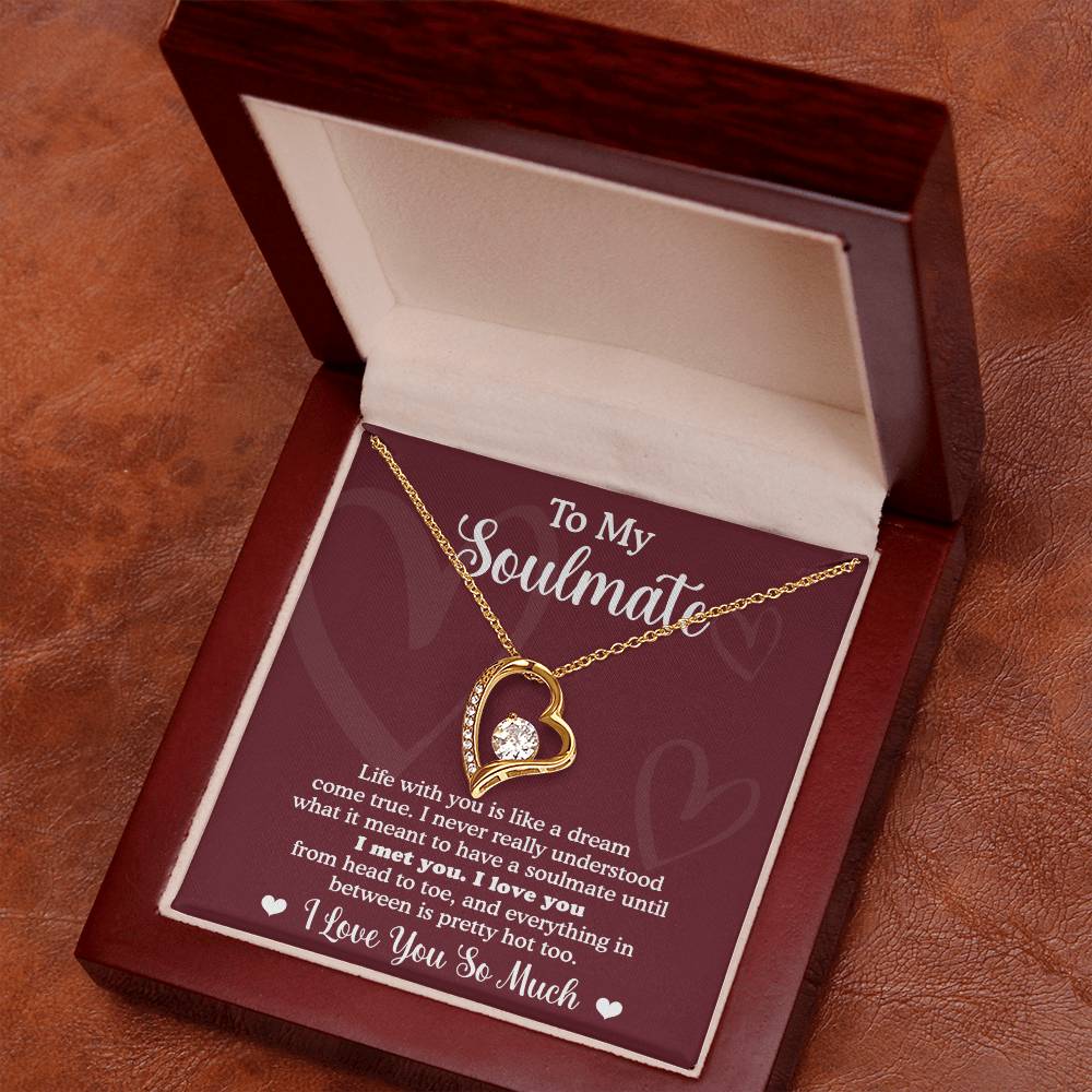 Forever Necklace for My Soulmate Gifts for Women Men, Anniversary Valentine Gift for Soulmate, Necklace For Wife From Husband, Soulmate Gifts, Birthday Gifts For Wife, Birthday Gifts For Soulmate, Wife Birthday Gift Ideas, Wedding, New Baby