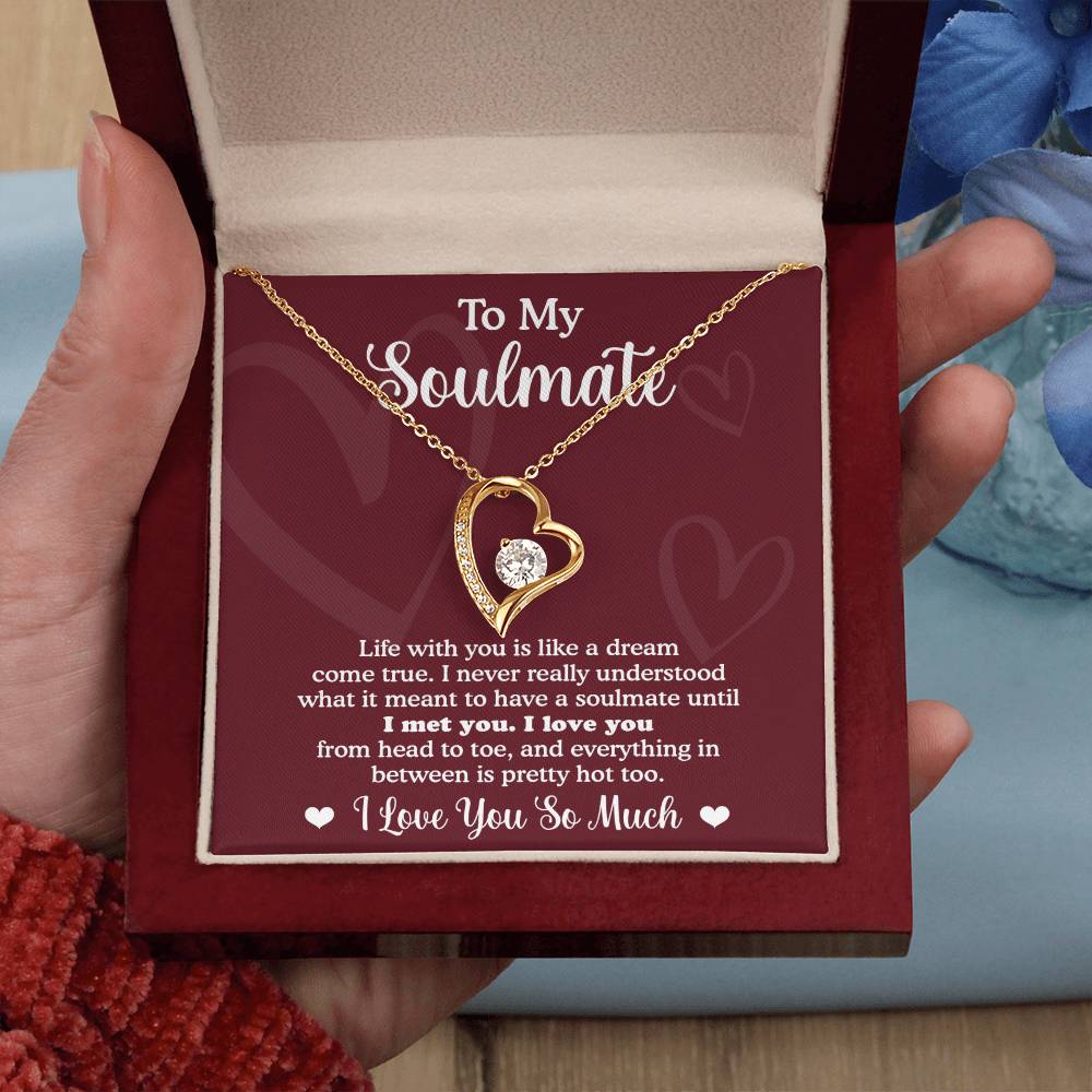 Forever Necklace for My Soulmate Gifts for Women Men, Anniversary Valentine Gift for Soulmate, Necklace For Wife From Husband, Soulmate Gifts, Birthday Gifts For Wife, Birthday Gifts For Soulmate, Wife Birthday Gift Ideas, Wedding, New Baby