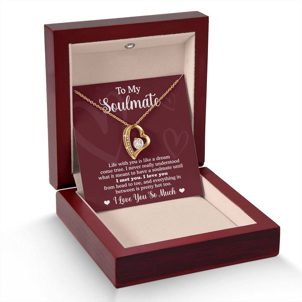 Forever Necklace for My Soulmate Gifts for Women Men, Anniversary Valentine Gift for Soulmate, Necklace For Wife From Husband, Soulmate Gifts, Birthday Gifts For Wife, Birthday Gifts For Soulmate, Wife Birthday Gift Ideas, Wedding, New Baby