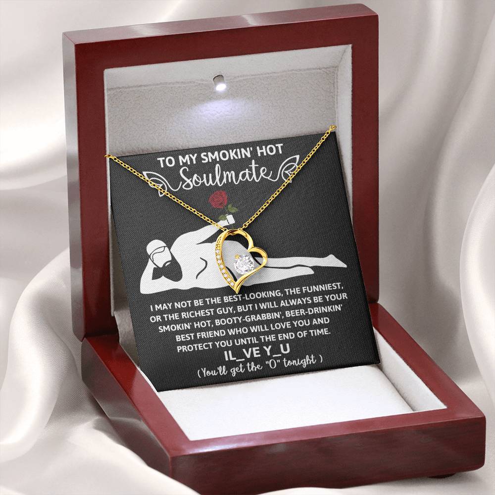 Funny Naughty Message To My Hot Smoking Soulmate Necklace Women Men Anniversary Valentine To Wife From Husband Birthday Gift Ideas Wedding New Baby