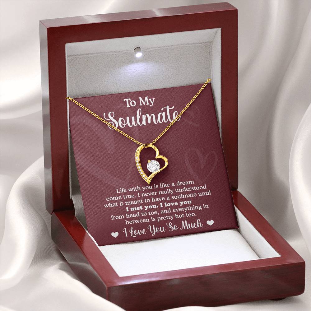 Forever Necklace for My Soulmate Gifts for Women Men, Anniversary Valentine Gift for Soulmate, Necklace For Wife From Husband, Soulmate Gifts, Birthday Gifts For Wife, Birthday Gifts For Soulmate, Wife Birthday Gift Ideas, Wedding, New Baby