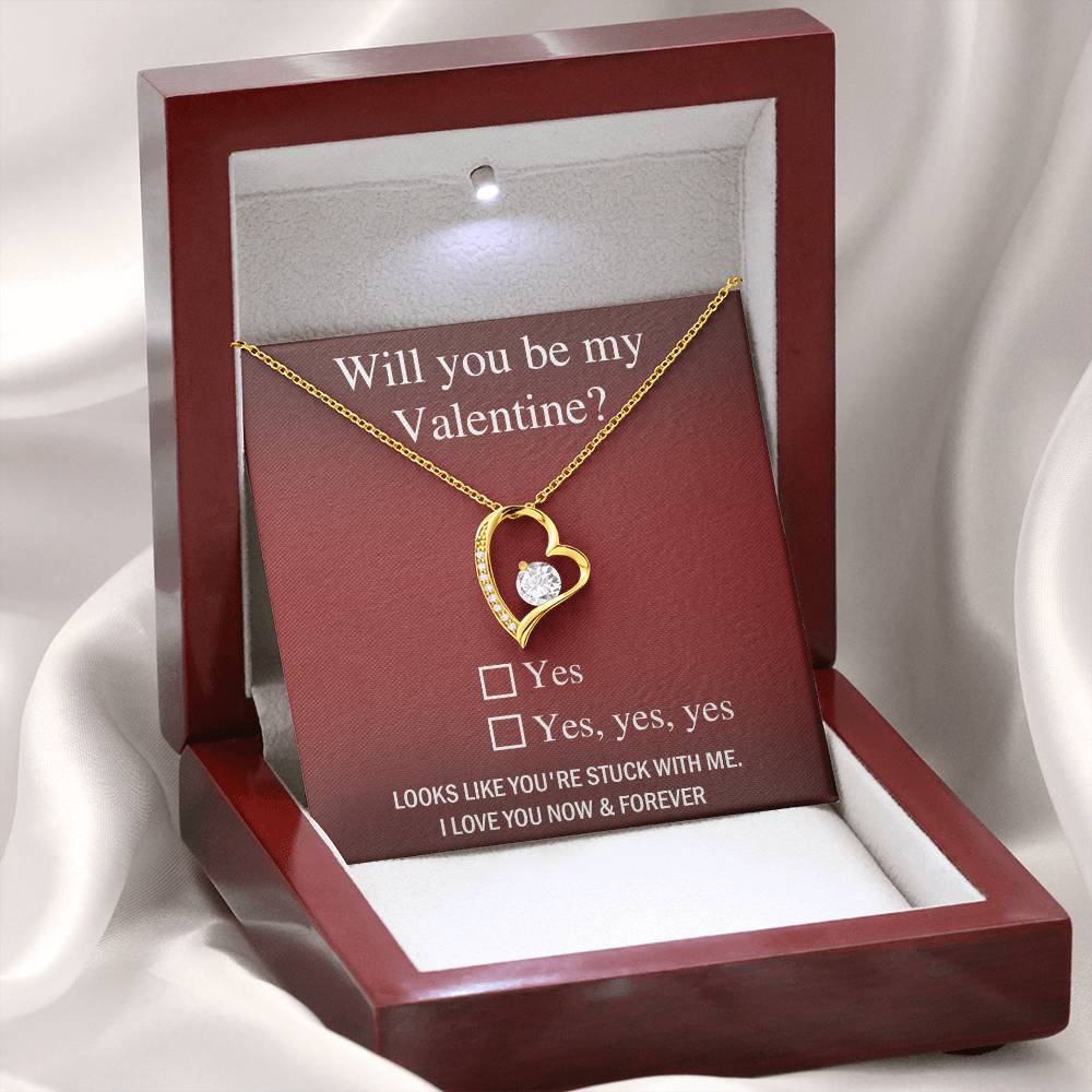 Be My Valentine? Forever Necklace for My Soulmate, Gifts for Women Men, Anniversary Valentine's Gift for Soulmate, Necklace For Wife From Husband, Birthday Gifts For Wife, Birthday Gifts For Soulmate, Wife Birthday Gift Ideas, Wedding, New Baby