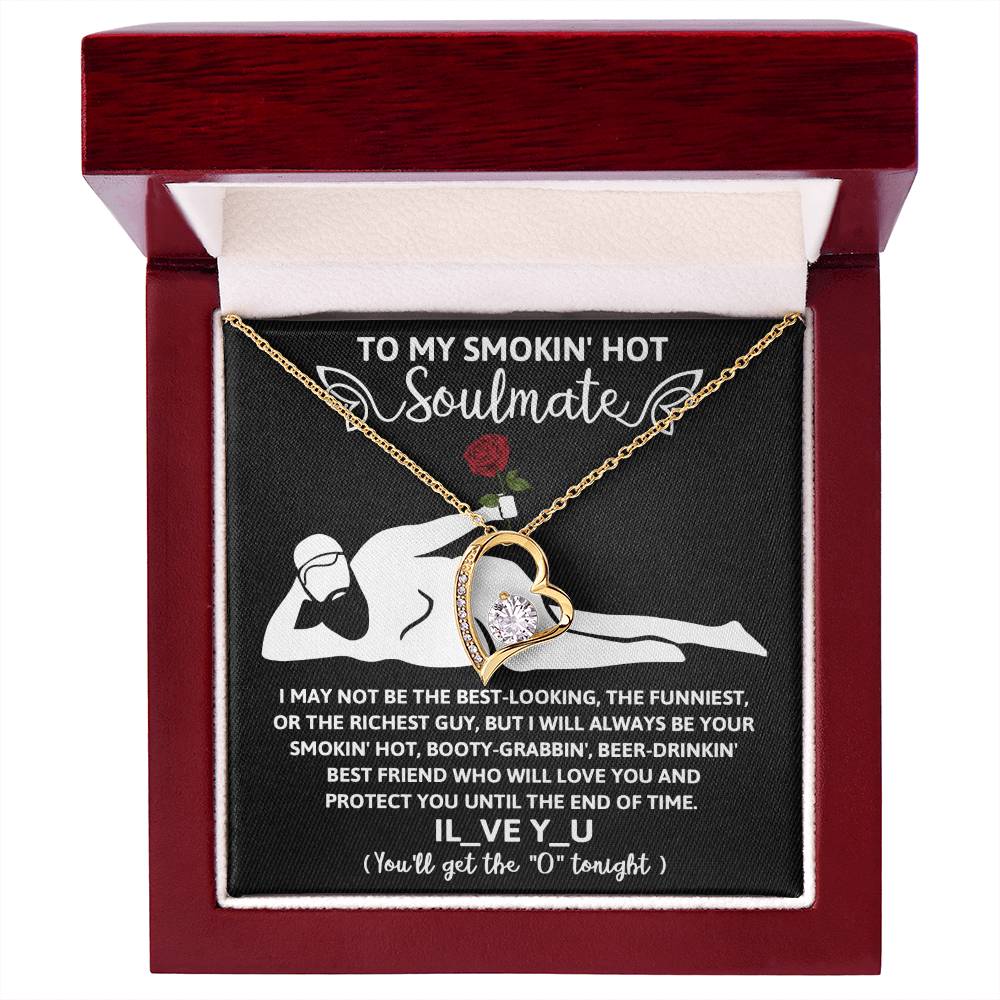 Funny Naughty Message To My Hot Smoking Soulmate Necklace Women Men Anniversary Valentine To Wife From Husband Birthday Gift Ideas Wedding New Baby