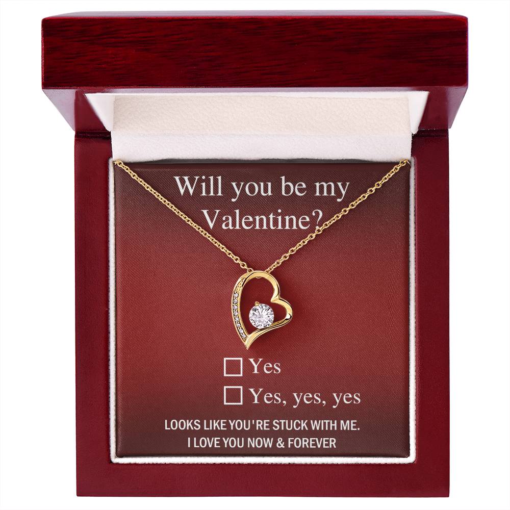 Be My Valentine? Forever Necklace for My Soulmate, Gifts for Women Men, Anniversary Valentine's Gift for Soulmate, Necklace For Wife From Husband, Birthday Gifts For Wife, Birthday Gifts For Soulmate, Wife Birthday Gift Ideas, Wedding, New Baby