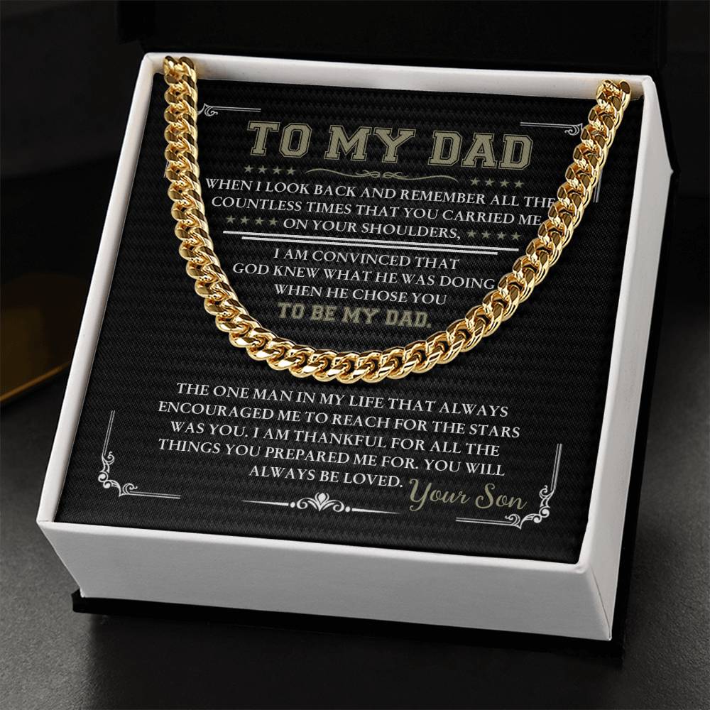 To My Dad - I am convinced that God knew what he was doing when he chose you to be my Dad