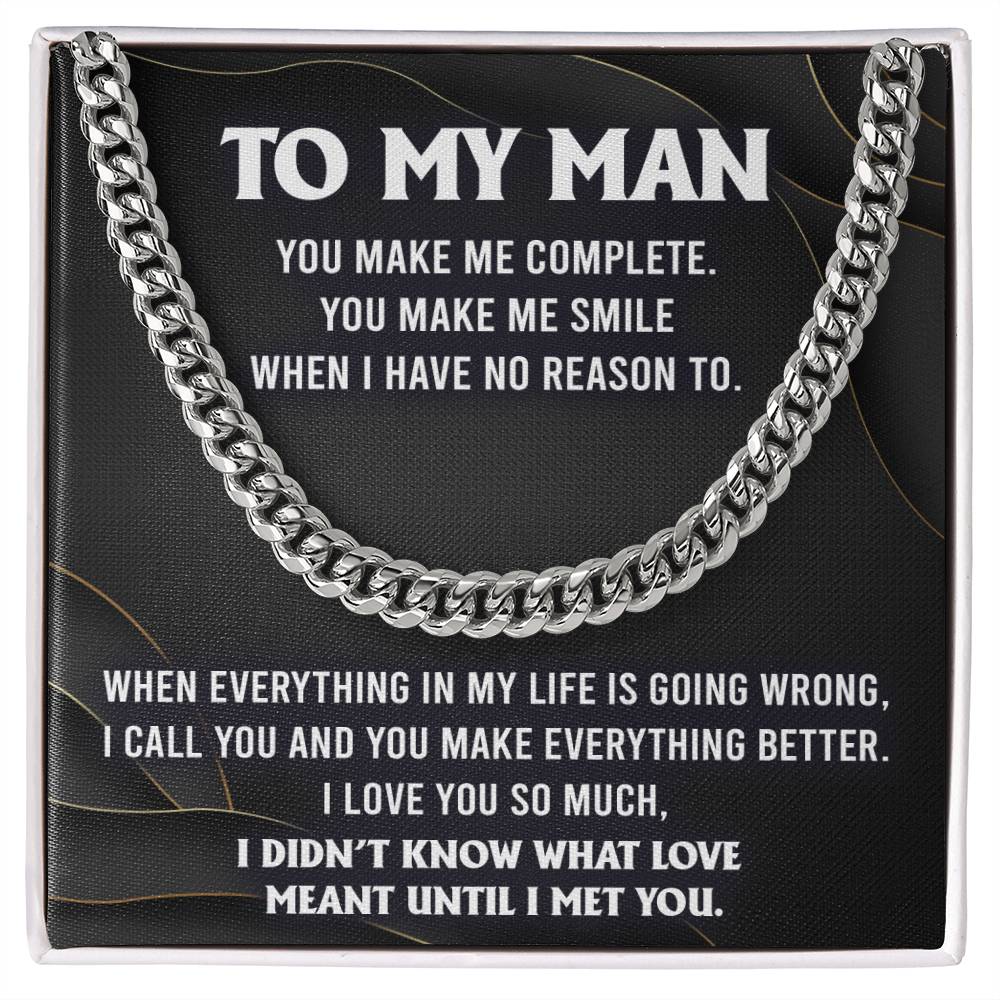 Soulmate Gifts for Women Men, Anniversary Valentine's Gift for Soulmate, Cuban Chain Necklace For Husband From Wife, Birthday Gifts For Husband From Wife, Birthday Gifts For Soulmate, Boyfriend Birthday Gift Ideas