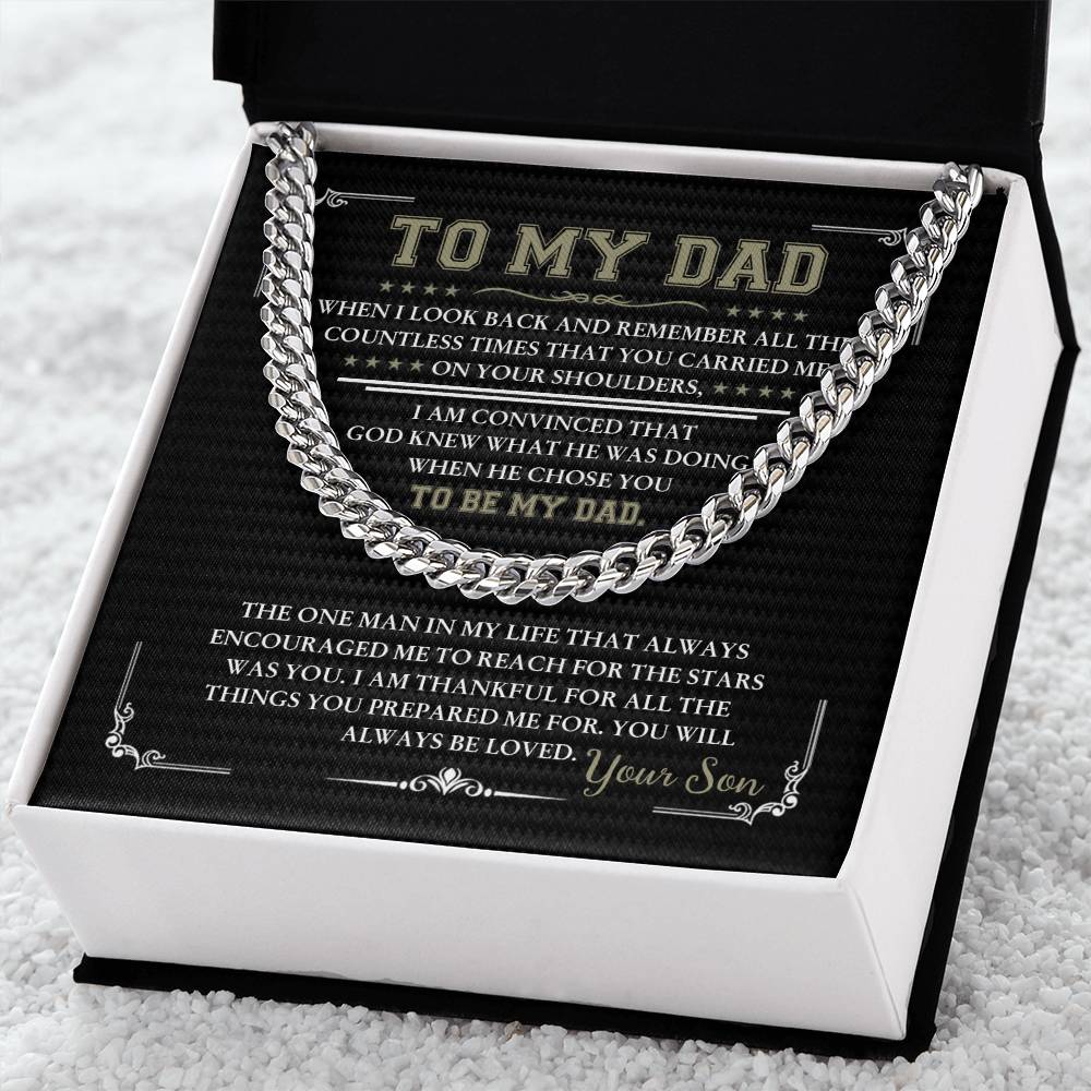 To My Dad - I am convinced that God knew what he was doing when he chose you to be my Dad