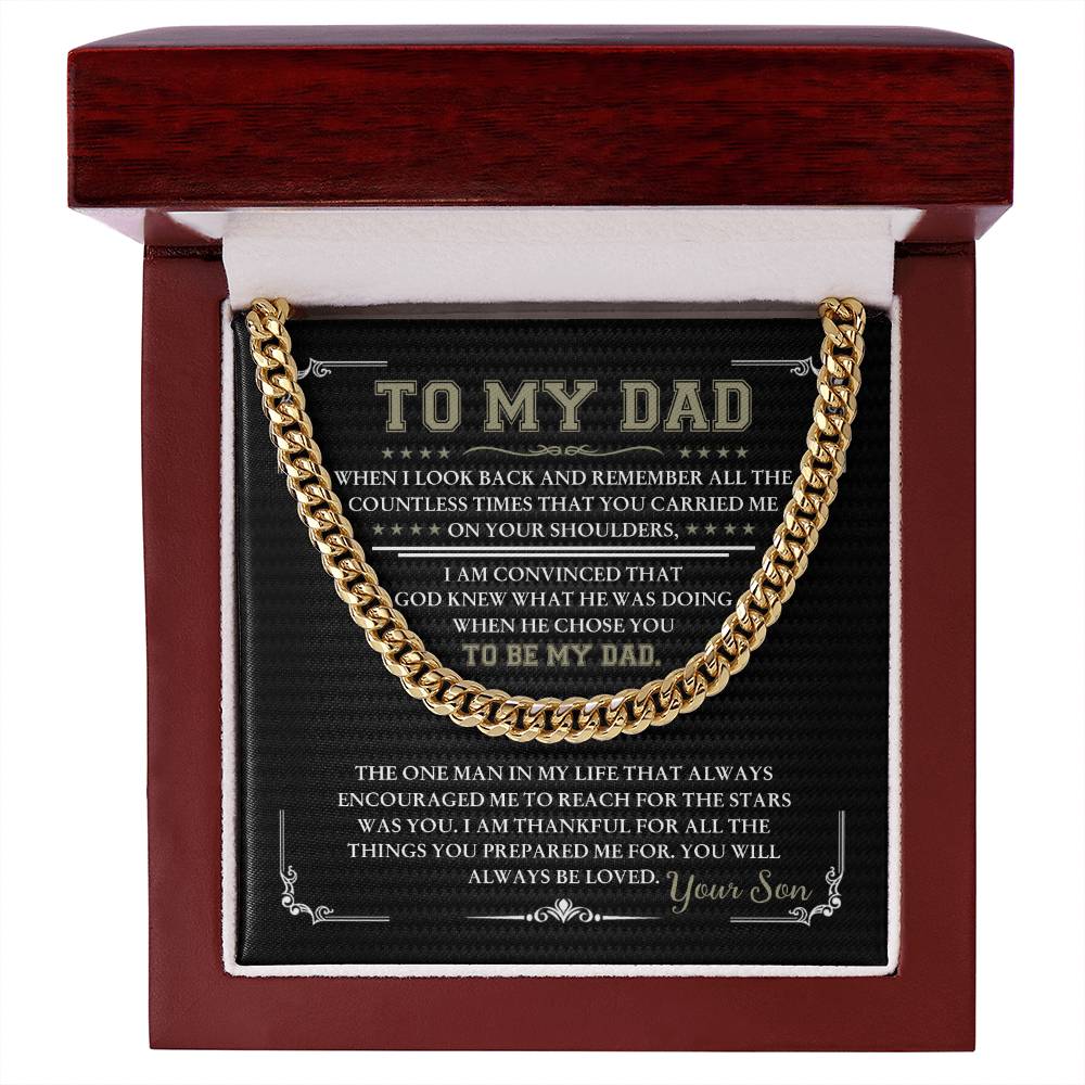 To My Dad - I am convinced that God knew what he was doing when he chose you to be my Dad