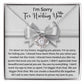 Sorry - For hurting you My Queen, my ego tear us apart, one more chance to prove my love to you