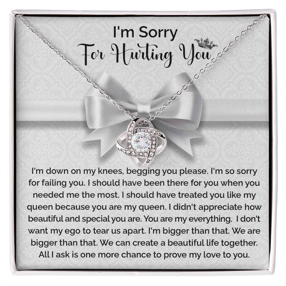 Sorry - For hurting you My Queen, my ego tear us apart, one more chance to prove my love to you