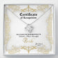 Bride-Certificate Of Achievement