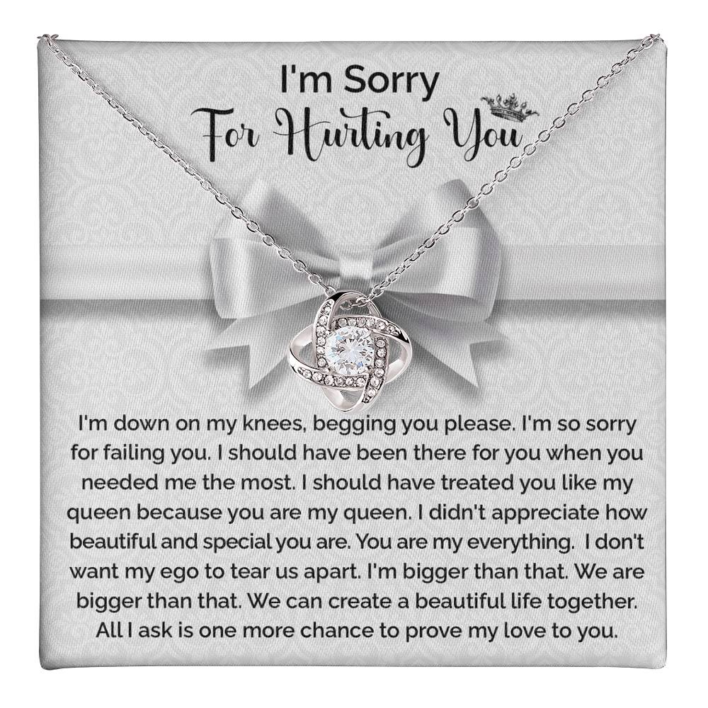 Sorry - For hurting you My Queen, my ego tear us apart, one more chance to prove my love to you