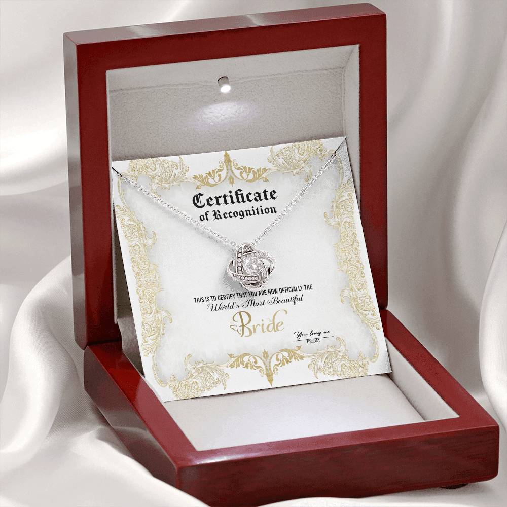 Bride-Certificate Of Achievement