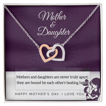 Mother and Daughter are never truly apart they are bounded by each other's beating heart