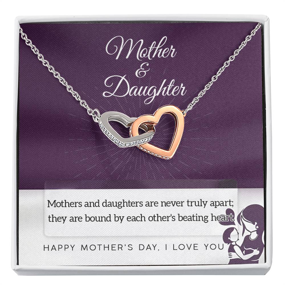 Mother and Daughter are never truly apart they are bounded by each other's beating heart