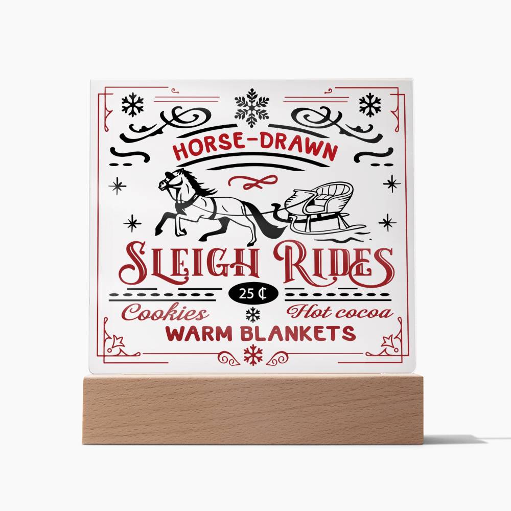Horse Drawn Sleigh Rides, Cookies, Hot cocoa, warm blankets, Season Greetings, holiday greetings, xmas, new year, season greetings, thanksgiving, funny greetings