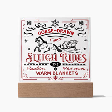 Horse Drawn Sleigh Rides, Cookies, Hot cocoa, warm blankets, Season Greetings, holiday greetings, xmas, new year, season greetings, thanksgiving, funny greetings