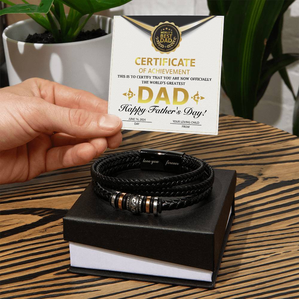 Dad-Certificate of Achievement to certify that you are now officially the world's greatest Dad