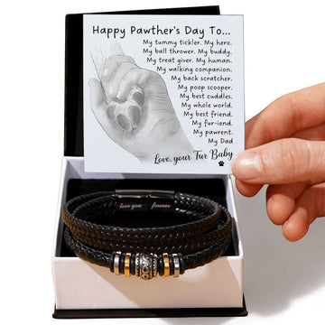 Fur Dad-My Whole World-Bracelet Love You Forever Bracelet