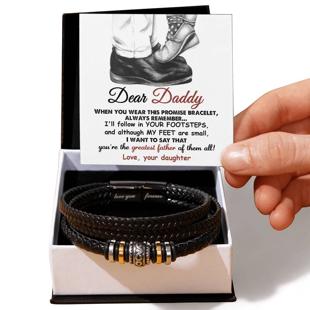 Dad-Promise Bracelet from your daughter