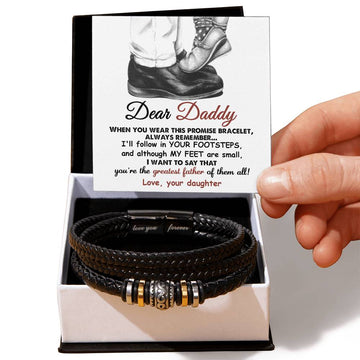 Dad-Promise Bracelet from your daughter