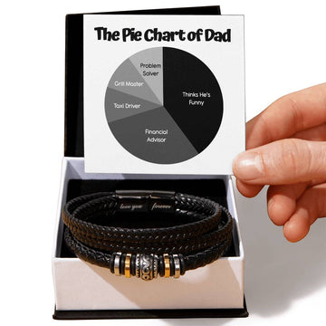 Dad-Pie Chart-Bracelet Love You Forever Bracelet