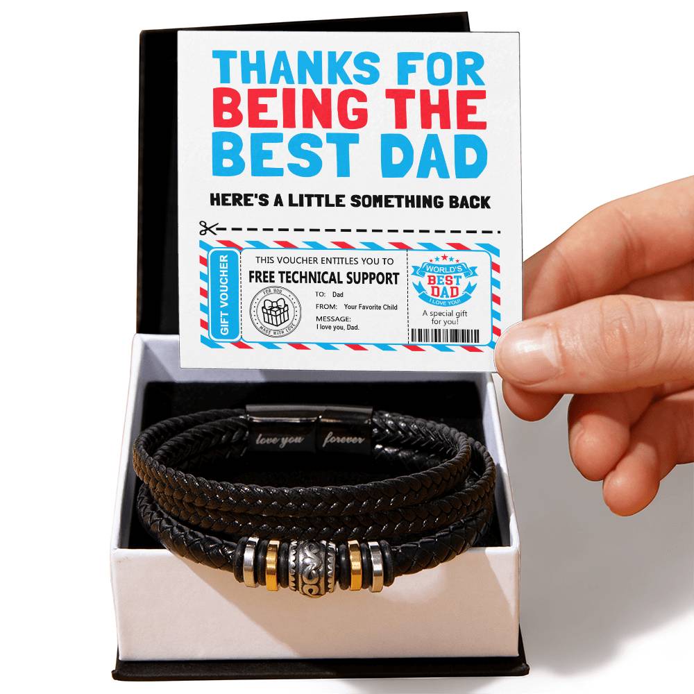Dad-Gift Voucher-Bracelet Love You Forever Bracelet