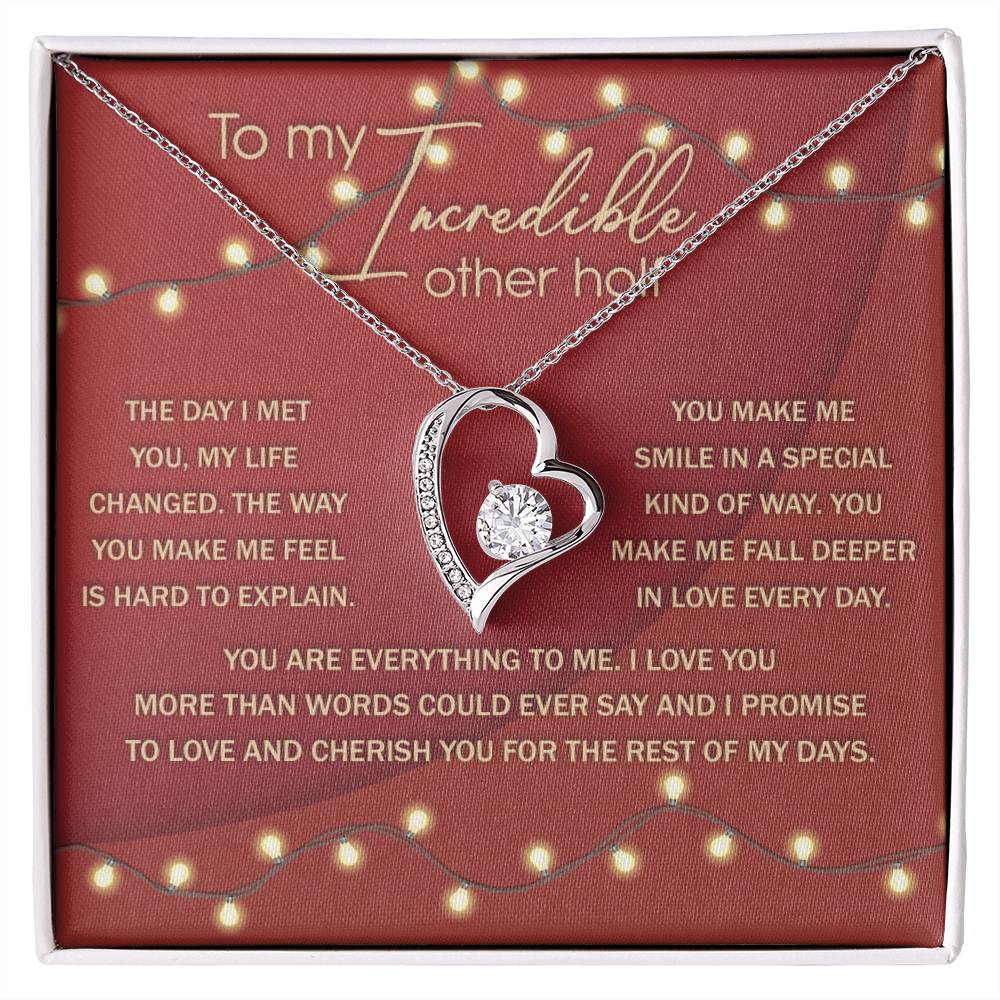 To My The Other Half, Soulmate Gifts for Women Men, Anniversary Valentine Gift for Soulmate, My Soulmate Necklace, Necklace For Wife From Husband, Birthday Gifts For Wife, Birthday Gifts For Soulmate, Wife Birthday Gift Ideas, Wedding, New Baby