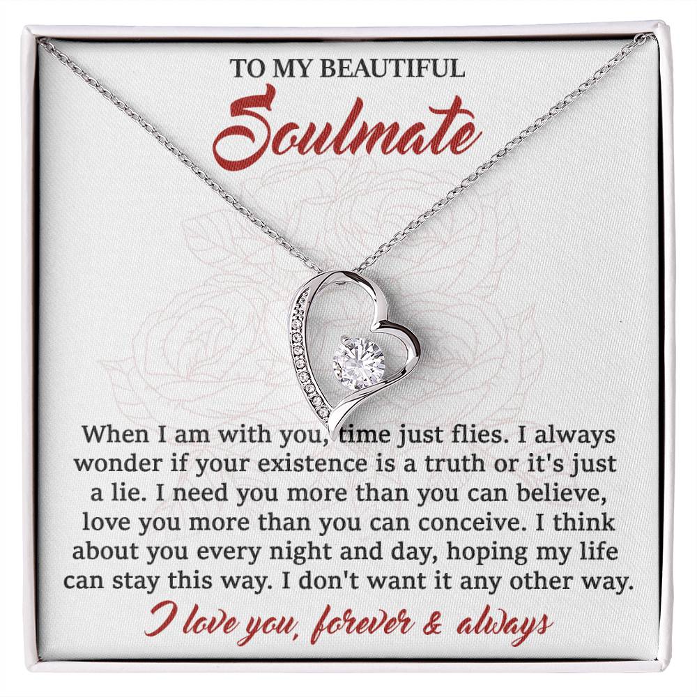 To My Beautiful Soulmate, I Need You More, Soulmate Gifts for Women Men, Anniversary Valentine Gift for Soulmate, Necklace For Wife From Husband, Birthday Gifts For Wife, Birthday Gifts For Soulmate, Wife Birthday Gift Ideas, Wedding, New Baby