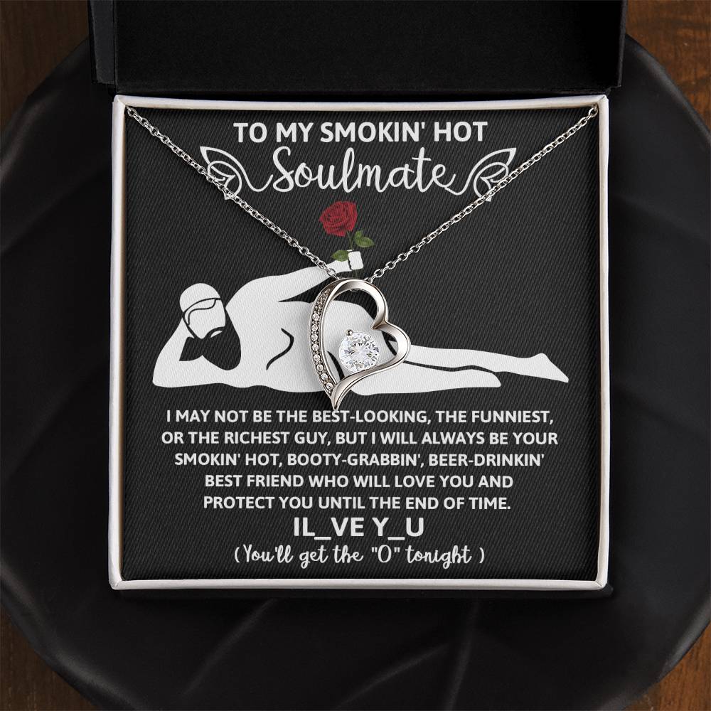 Funny Naughty Message To My Hot Smoking Soulmate Necklace Women Men Anniversary Valentine To Wife From Husband Birthday Gift Ideas Wedding New Baby