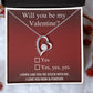 Be My Valentine? Forever Necklace for My Soulmate, Gifts for Women Men, Anniversary Valentine's Gift for Soulmate, Necklace For Wife From Husband, Birthday Gifts For Wife, Birthday Gifts For Soulmate, Wife Birthday Gift Ideas, Wedding, New Baby