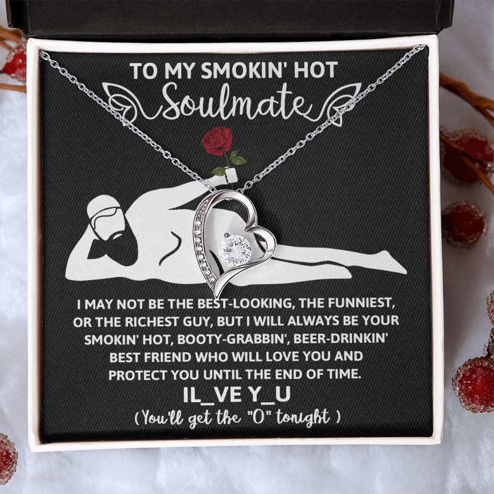 Funny Naughty Message To My Hot Smoking Soulmate Necklace Women Men Anniversary Valentine To Wife From Husband Birthday Gift Ideas Wedding New Baby