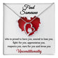 Forever Love Necklace, Find Someone Who Loves You Unconditionally, Mum Gifts to Daughter, Dad Gifts to Daughter, Gifts for Cousins, Gifts for Sister, Besties