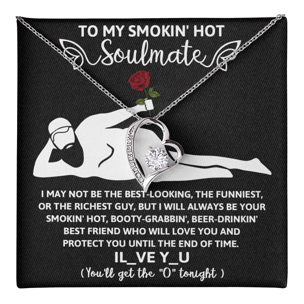 Funny Naughty Message To My Hot Smoking Soulmate Necklace Women Men Anniversary Valentine To Wife From Husband Birthday Gift Ideas Wedding New Baby