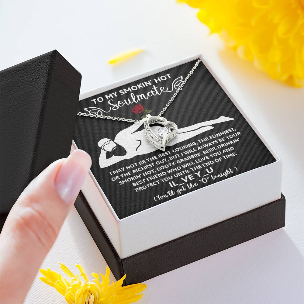 Funny Naughty Message To My Hot Smoking Soulmate Necklace Women Men Anniversary Valentine To Wife From Husband Birthday Gift Ideas Wedding New Baby