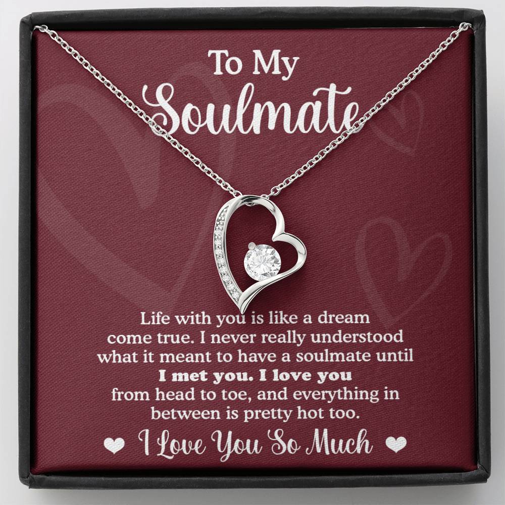 Forever Necklace for My Soulmate Gifts for Women Men, Anniversary Valentine Gift for Soulmate, Necklace For Wife From Husband, Soulmate Gifts, Birthday Gifts For Wife, Birthday Gifts For Soulmate, Wife Birthday Gift Ideas, Wedding, New Baby