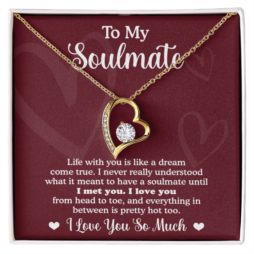 Forever Necklace for My Soulmate Gifts for Women Men, Anniversary Valentine Gift for Soulmate, Necklace For Wife From Husband, Soulmate Gifts, Birthday Gifts For Wife, Birthday Gifts For Soulmate, Wife Birthday Gift Ideas, Wedding, New Baby