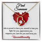 Forever Love Necklace, Find Someone Who Loves You Unconditionally, Mum Gifts to Daughter, Dad Gifts to Daughter, Gifts for Cousins, Gifts for Sister, Besties