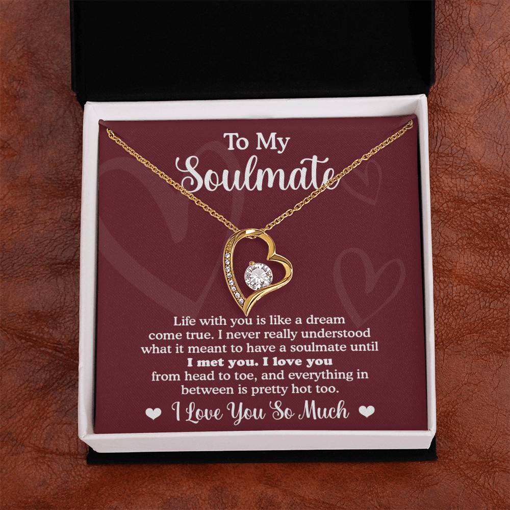 Forever Necklace for My Soulmate Gifts for Women Men, Anniversary Valentine Gift for Soulmate, Necklace For Wife From Husband, Soulmate Gifts, Birthday Gifts For Wife, Birthday Gifts For Soulmate, Wife Birthday Gift Ideas, Wedding, New Baby