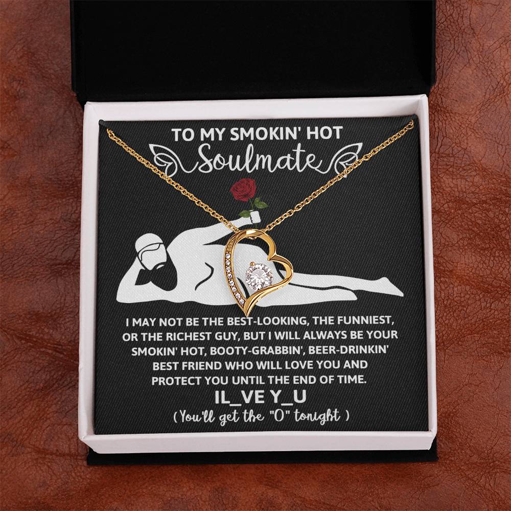 Funny Naughty Message To My Hot Smoking Soulmate Necklace Women Men Anniversary Valentine To Wife From Husband Birthday Gift Ideas Wedding New Baby