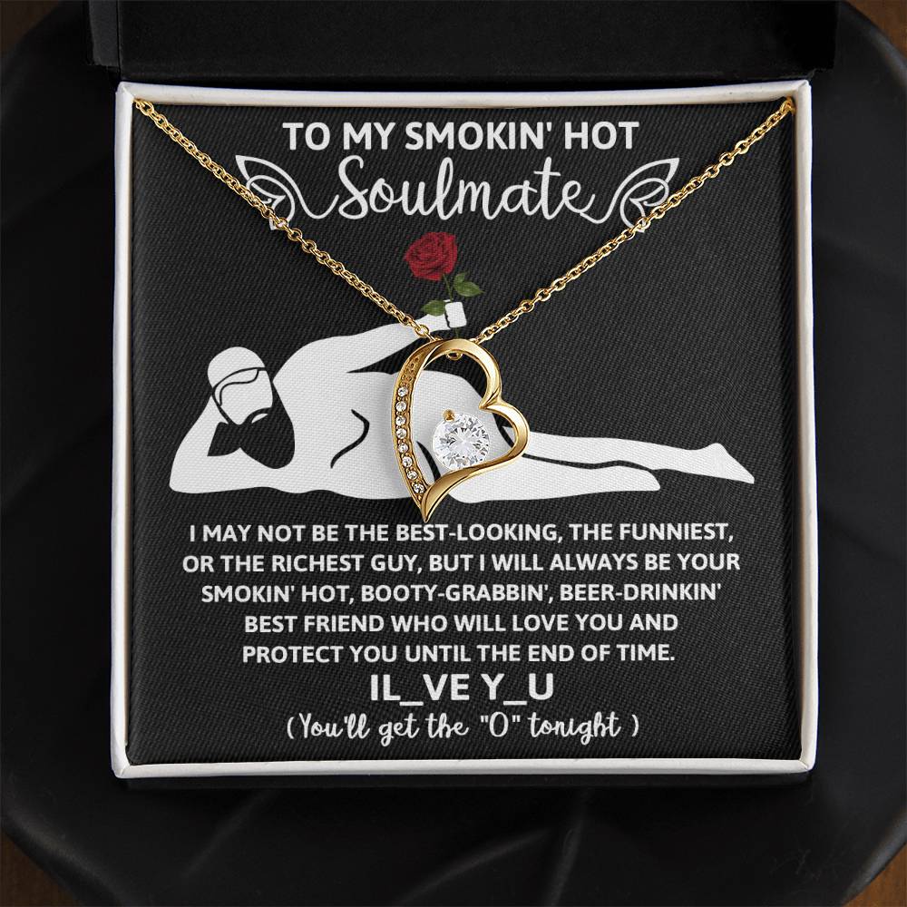 Funny Naughty Message To My Hot Smoking Soulmate Necklace Women Men Anniversary Valentine To Wife From Husband Birthday Gift Ideas Wedding New Baby